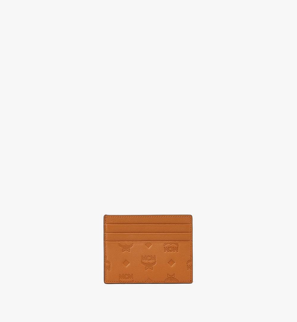 Card Case in Embossed Monogram Leather 1
